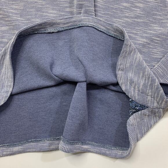 Robert Graham Sweatshirt Mens XL BlueJay White Classic Fit 1/4 Zip Rayon Blend - Picture 8 of 12